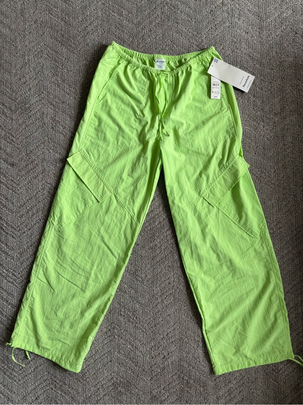 No Boundaries Neon Lime Cargo Pants